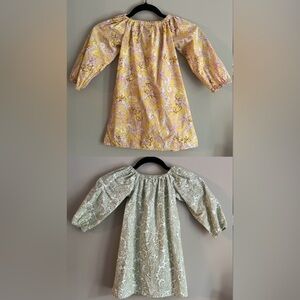 Blue Juniper Little Girls Vintage Inspired Long Sleeve Dress Bundle - Size 2